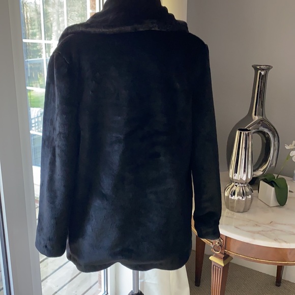 RELIGION BLACK FAUX FUR COAT - Picture 6 of 13